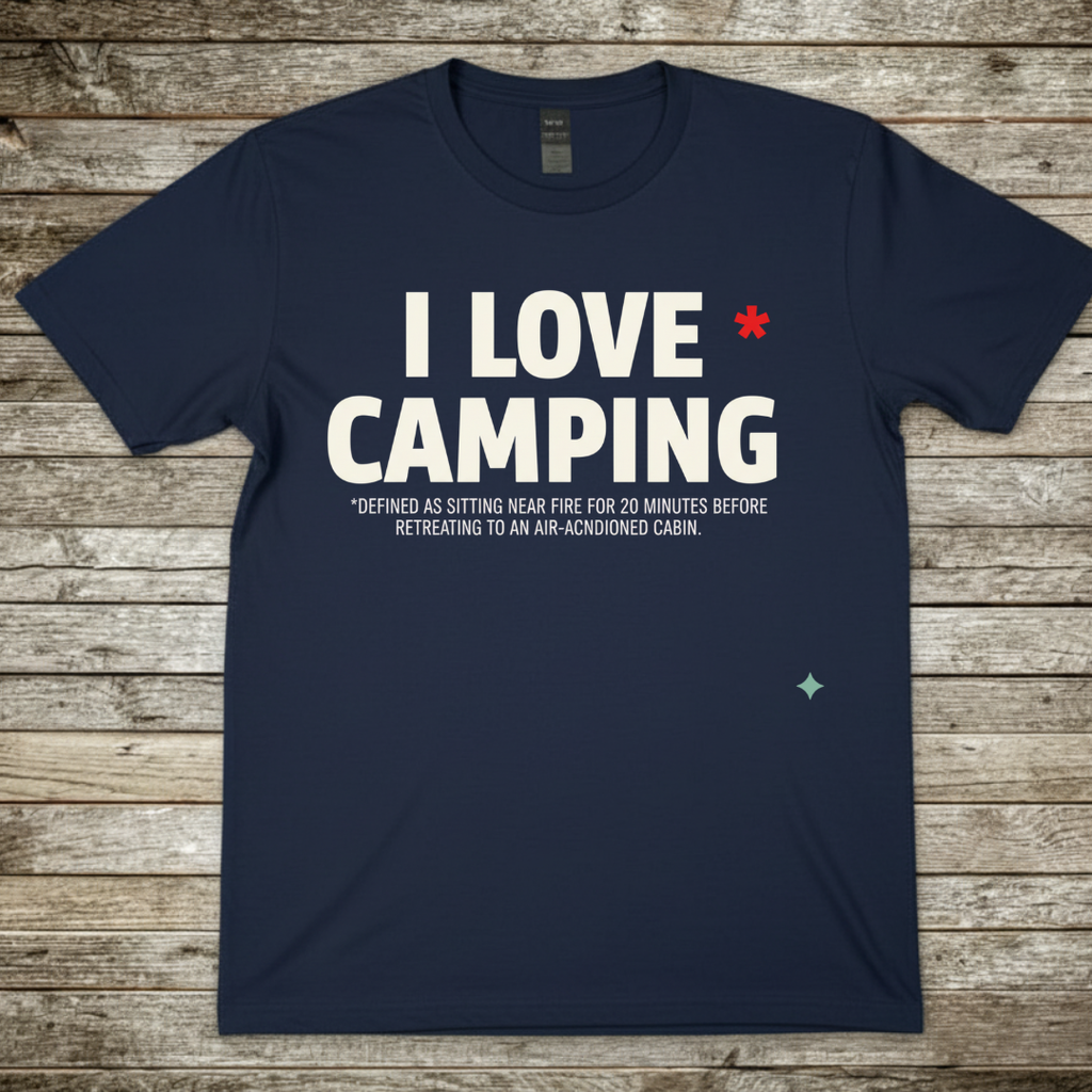Printify T-Shirt Navy / S I Love Camping T-Shirt I Love Camping T-Shirt