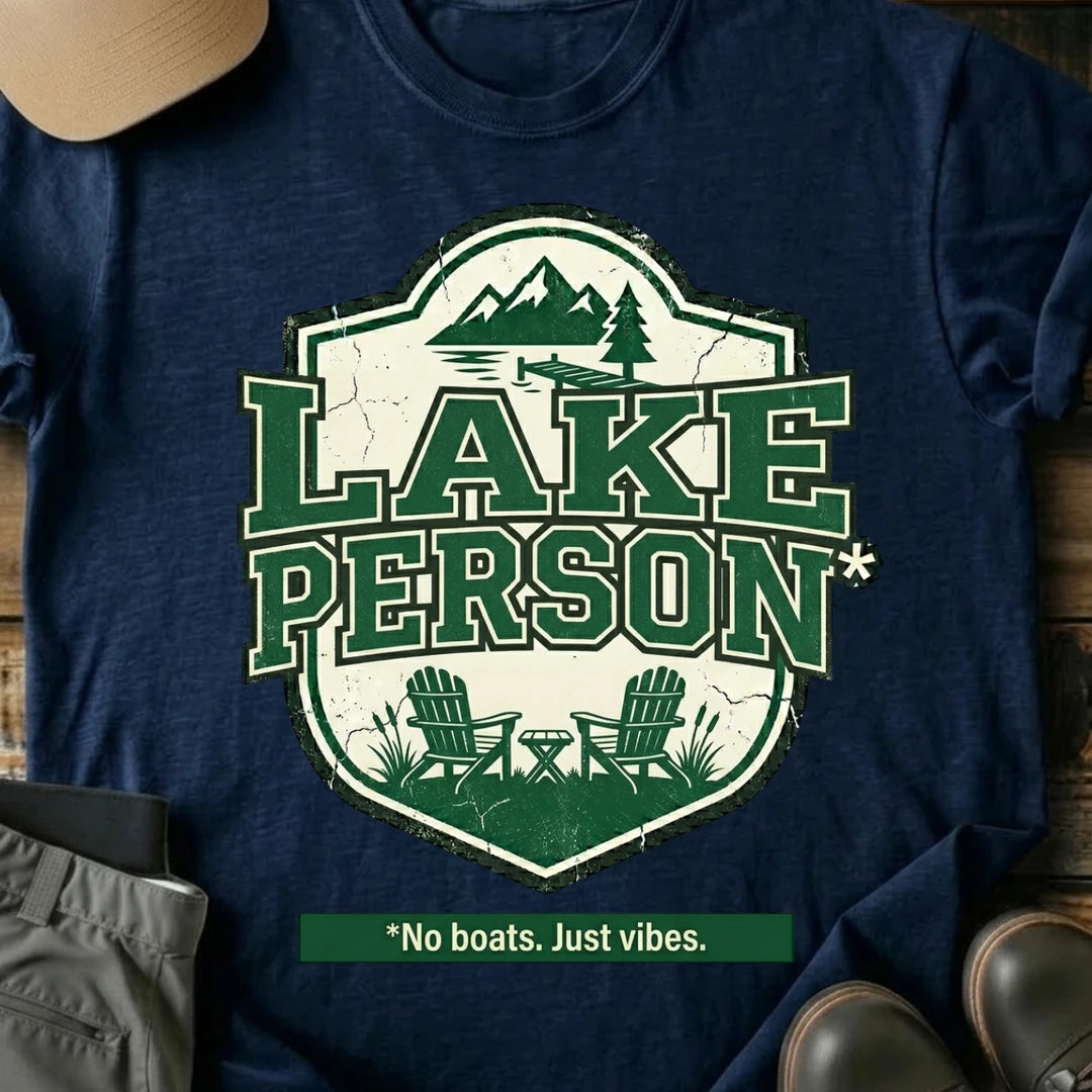 Printify T-Shirt Navy / S Lake Person T-Shirt Lake Person T-Shirt