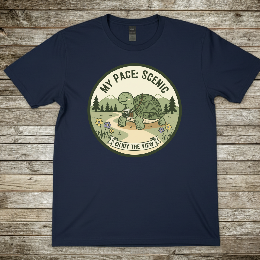 Printify T-Shirt Navy / S My Pace Scenic T-Shirt My Pace Scenic T-Shirt
