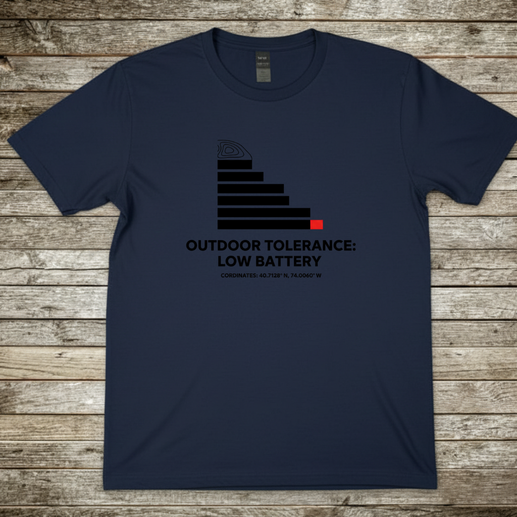 Printify T-Shirt Navy / S Outdoor Tolerance T-Shirt Outdoor Tolerance T-Shirt