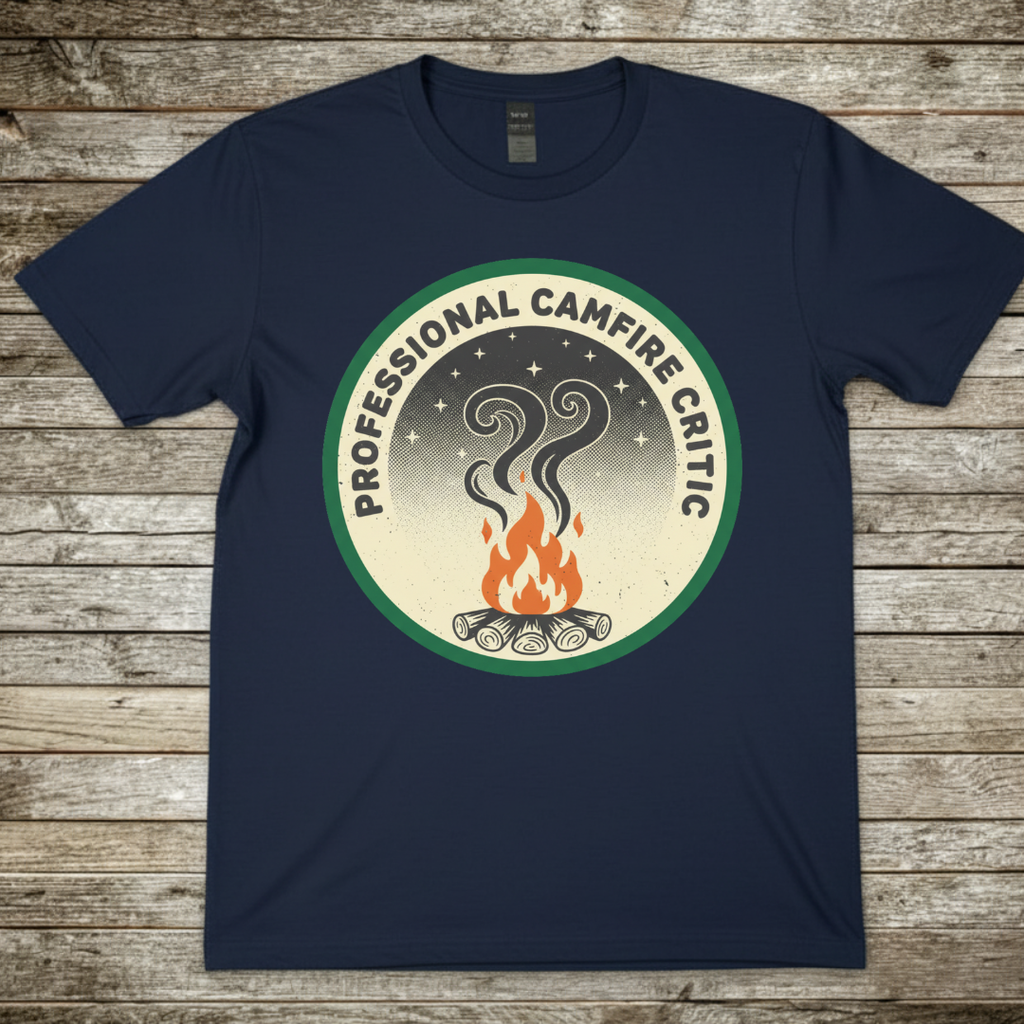 Printify T-Shirt Navy / S Professional Campfire Critic Professional Campfire Critic