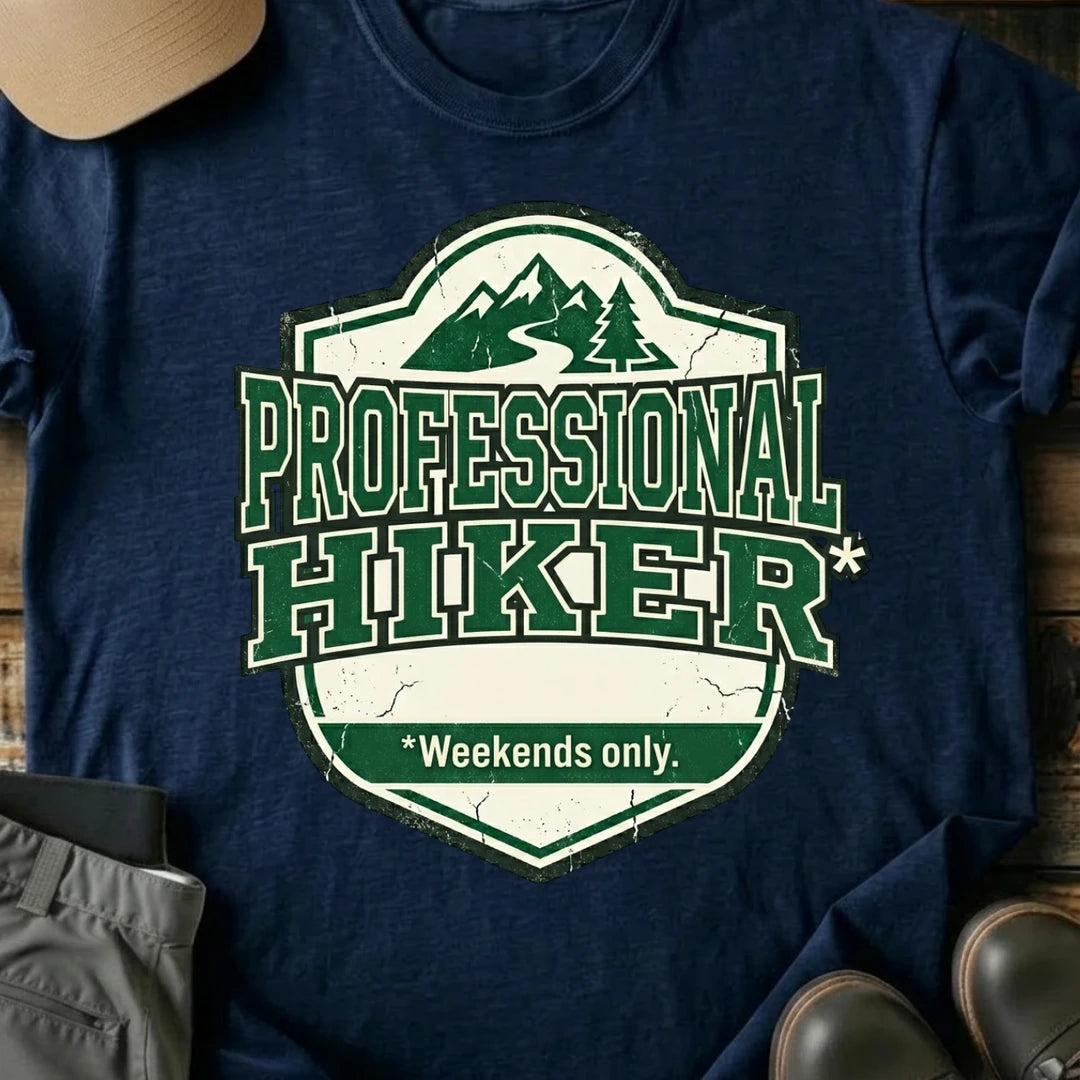 Printify T-Shirt Navy / S Professional Hiker T-Shirt Professional Hiker T-Shirt