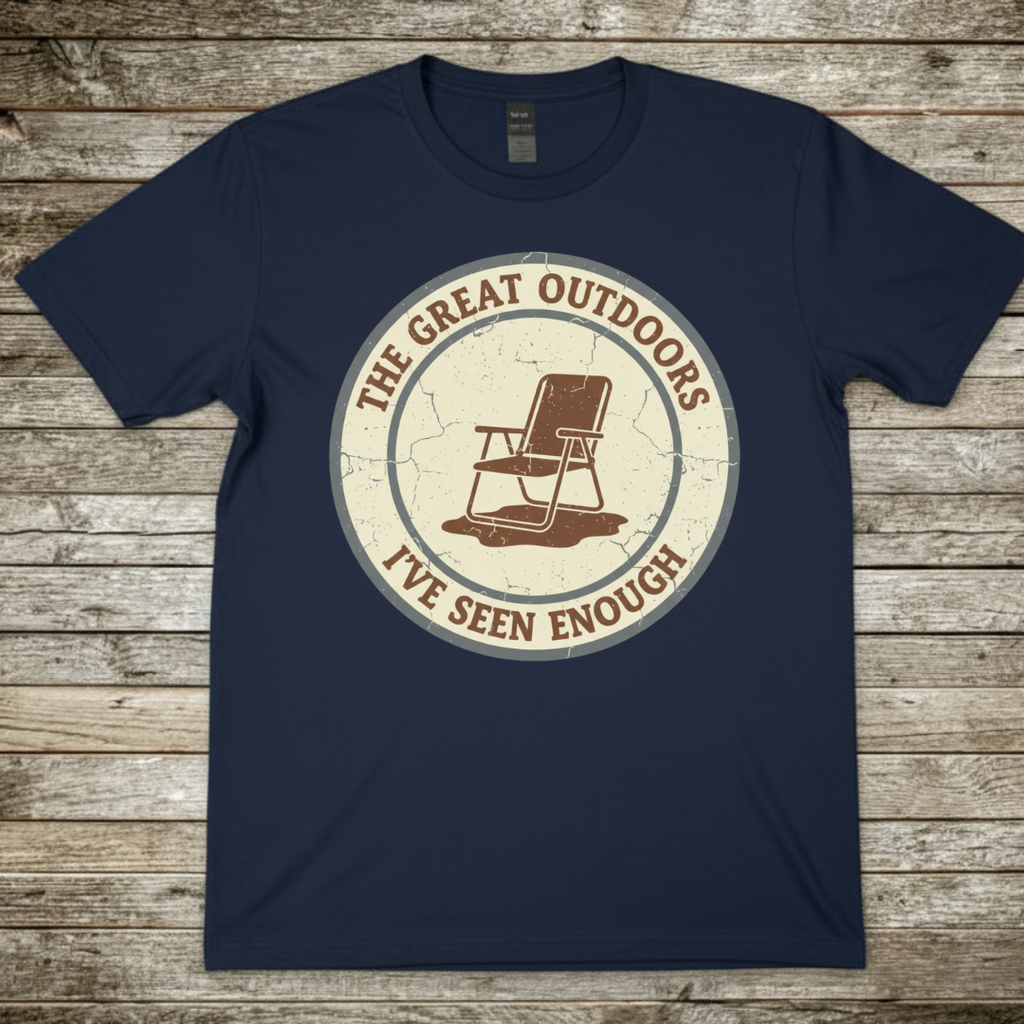 Printify T-Shirt Navy / S The Great Outdoors T-Shirt The Great Outdoors T-Shirt