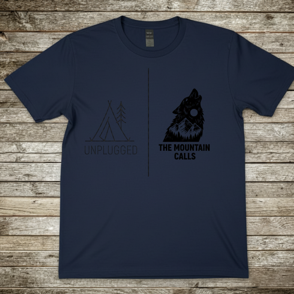 Printify T-Shirt Navy / S The Mountain Calls T-Shirt The Mountain Calls T-Shirt