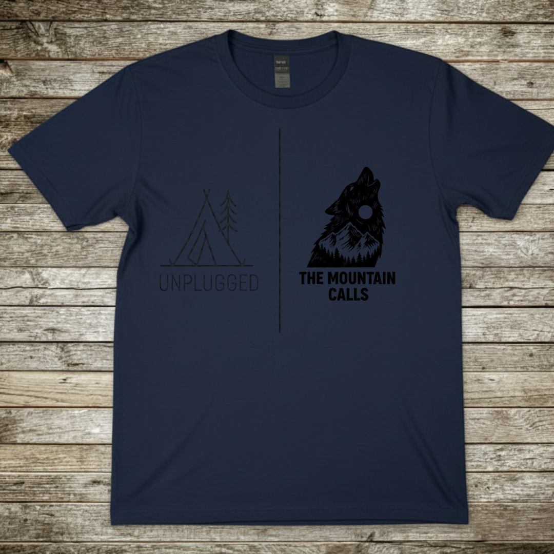 Printify T-Shirt Navy / S The Mountain Calls T-Shirt The Mountain Calls T-Shirt