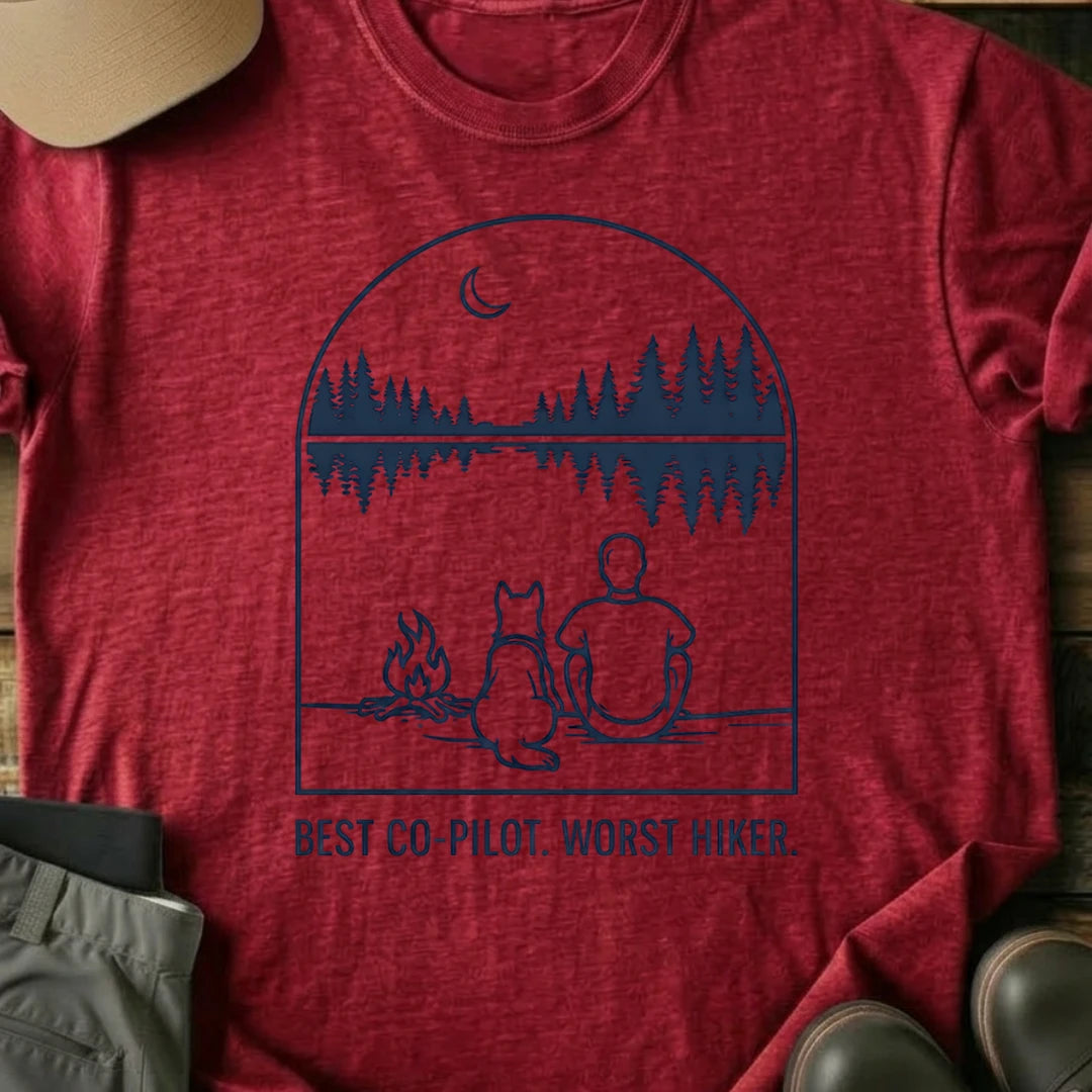 Printify T-Shirt Red / S Best Co-Pilot T-Shirt Best Co-Pilot T-Shirt