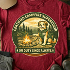 Printify T-Shirt Red / S Campfire Supervisor T-Shirt Campfire Supervisor T-Shirt