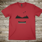 Printify T-Shirt Red / S Canoe & Pines T‑Shirt Canoe & Pines T‑Shirt