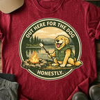 Printify T-Shirt Red / S For The Dogs T-Shirt For The Dogs T-Shirt