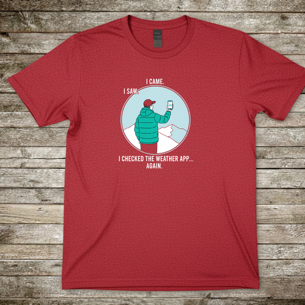 Printify T-Shirt Red / S I came I Saw T-Shirt I came I Saw T-Shirt
