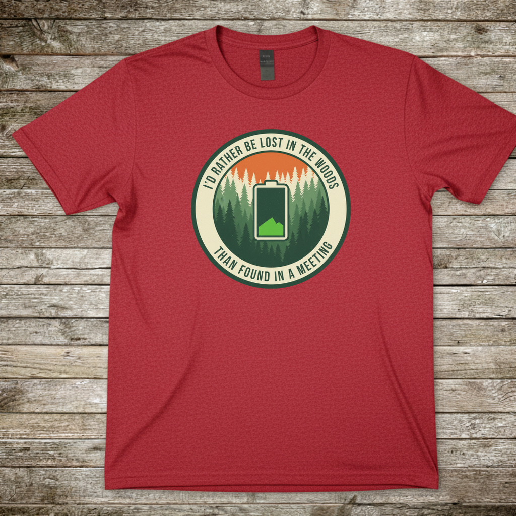 Printify T-Shirt Red / S I Would Rather Be Lost T-Shirt I Would Rather Be Lost T-Shirt