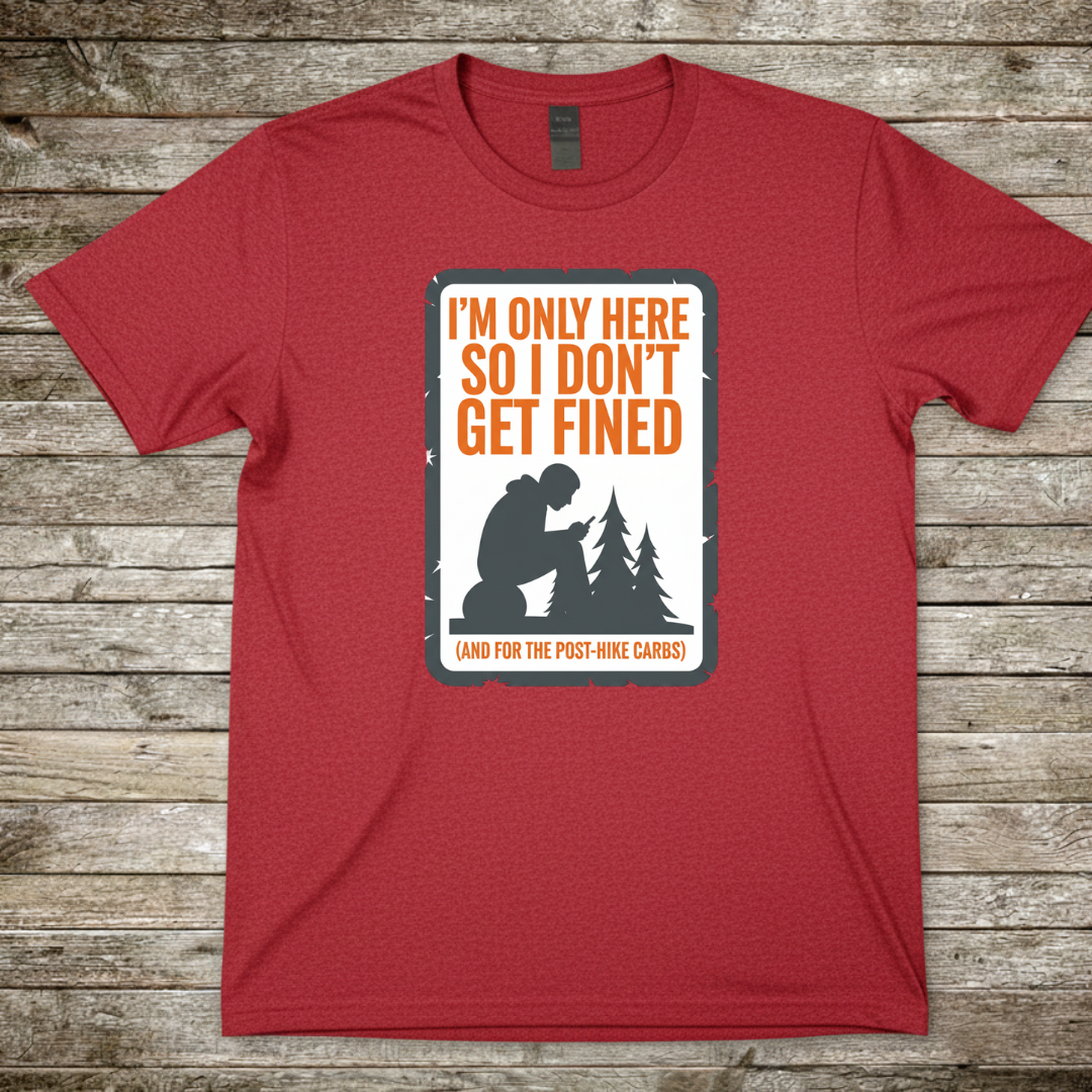 Printify T-Shirt Red / S Im Only Here T-Shirt Im Only Here T-Shirt