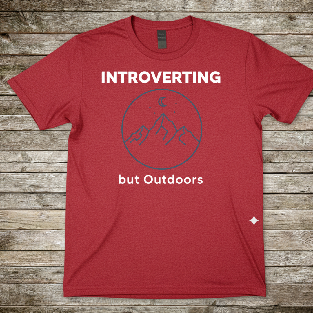 Printify T-Shirt Red / S Introverting T-Shirt Introverting T-Shirt