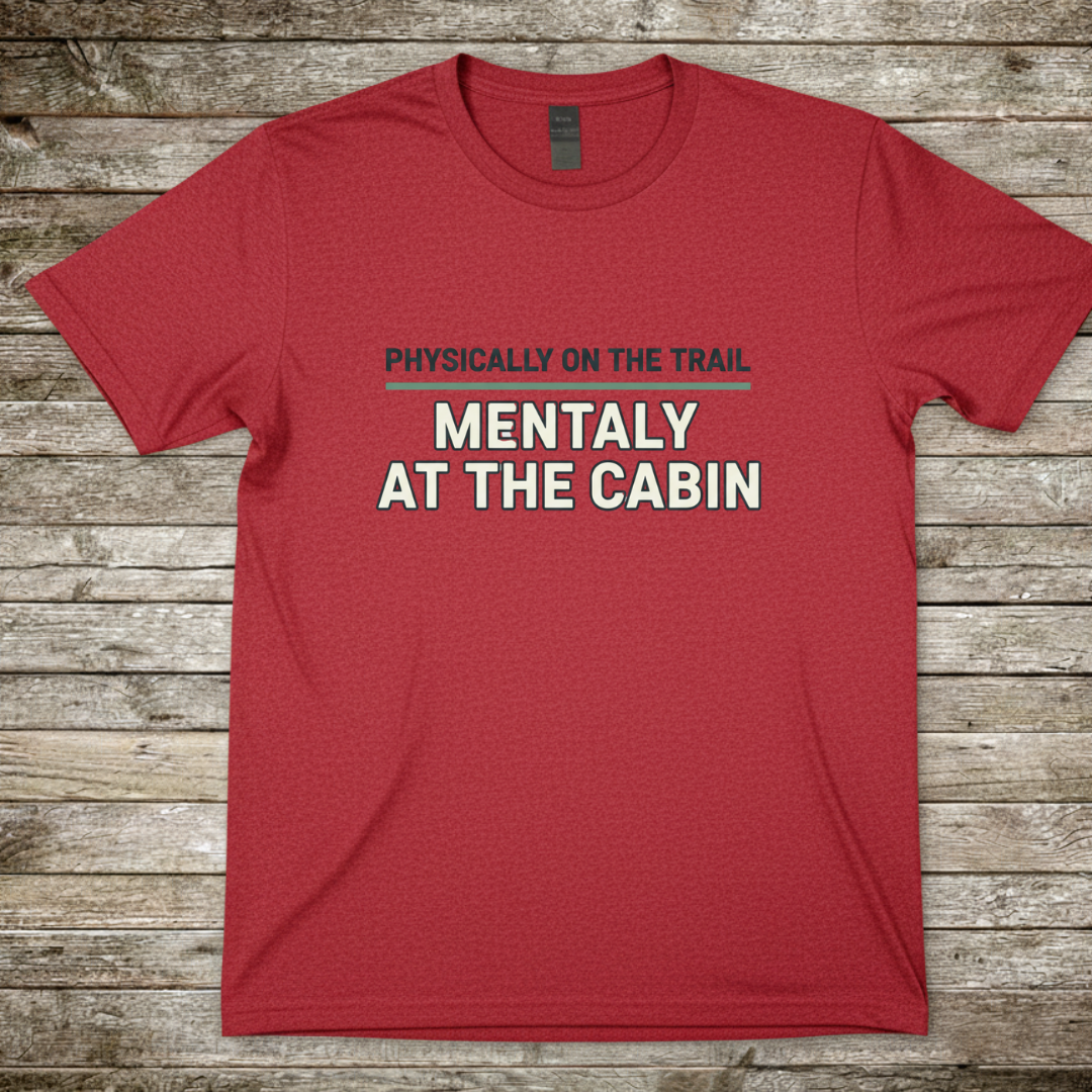 Printify T-Shirt Red / S Mentally On Trail T-Shirt Mentally On Trail T-Shirt