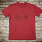 Printify T-Shirt Red / S Minimal Forest Landscape T-Shirt Minimal Forest Landscape T-Shirt