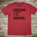 Printify T-Shirt Red / S Nature Evaluation T-Shirt Nature Evaluation T-Shirt
