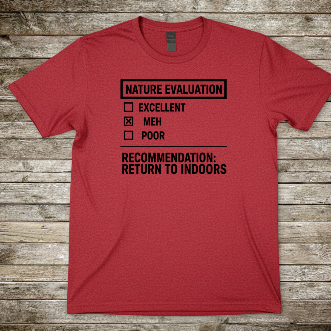 Printify T-Shirt Red / S Nature Evaluation T-Shirt Nature Evaluation T-Shirt