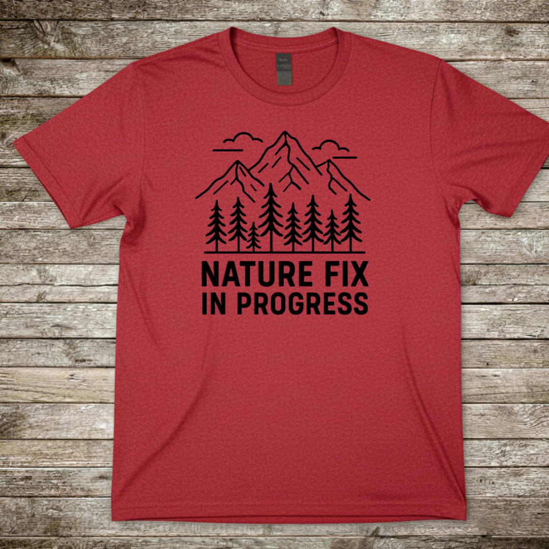 Printify T-Shirt Red / S Nature Fix T-Shirt Nature Fix T-Shirt