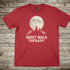 Printify T-Shirt Red / S Night Walk Therapy T-Shirt Night Walk Therapy T-Shirt