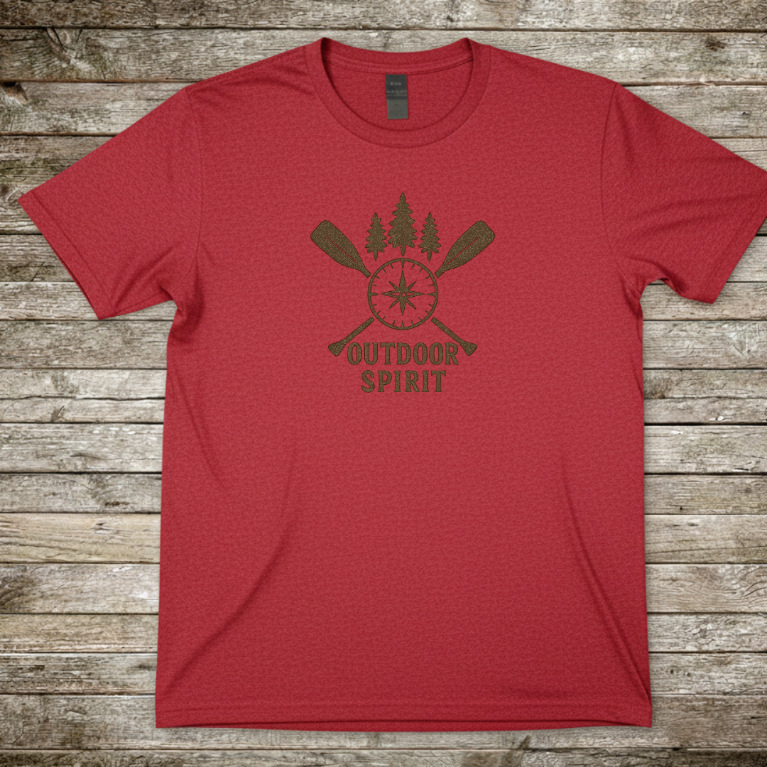 Printify T-Shirt Red / S Outdoor Spirit T-Shirt Outdoor Spirit T-Shirt