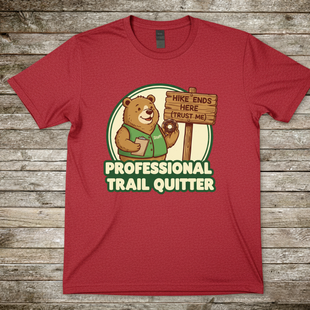 Printify T-Shirt Red / S Professional Trail Quitter T-Shirt Professional Trail Quitter T-Shirt