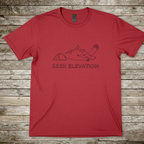 Printify T-Shirt Red / S Seek Elevation T-Shirt Seek Elevation T-Shirt