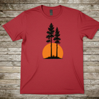 Printify T-Shirt Red / S Sunset Pine T-Shirt Sunset Pine T-Shirt