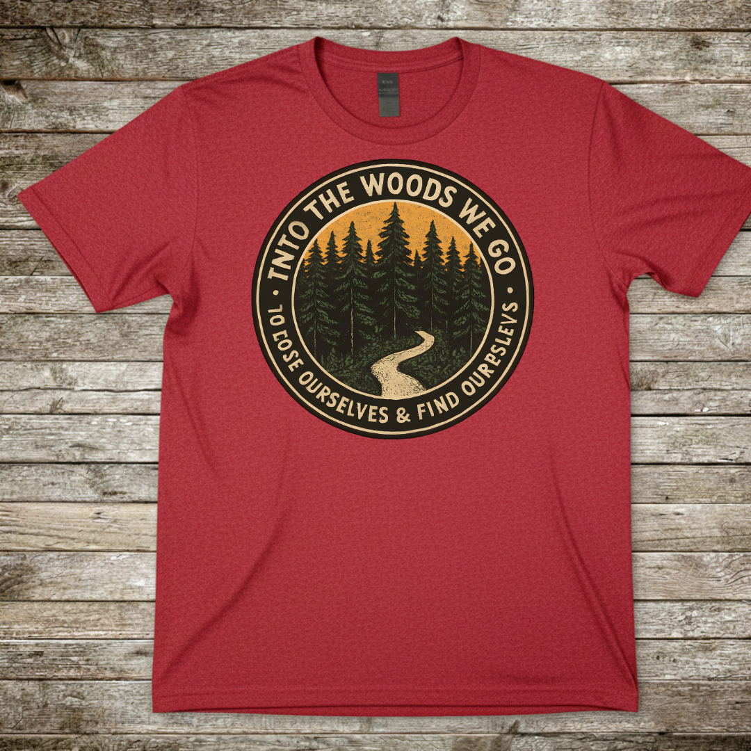 Printify T-Shirt Red / S Take Me To The Trees T-Shirt Take Me To The Trees T-Shirt