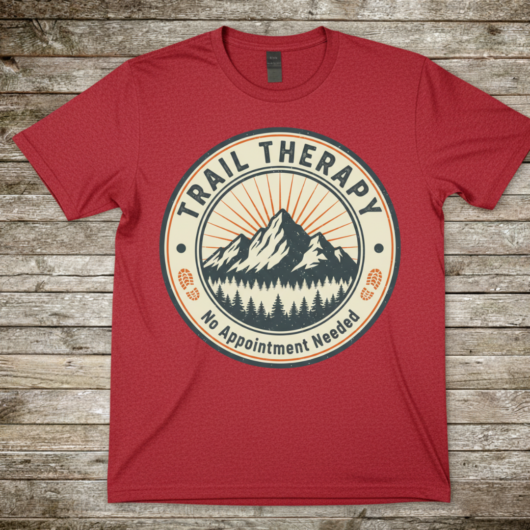 Printify T-Shirt Red / S Trail Therapy T-Shirt Trail Therapy T-Shirt