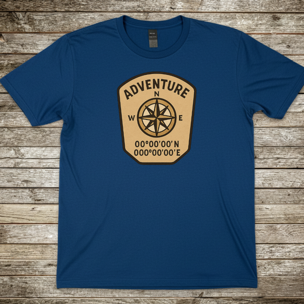 Printify T-Shirt Royal / S Adventure Compass T‑Shirt 2 Adventure Compass T‑Shirt 2