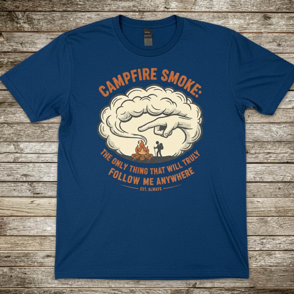 Printify T-Shirt Royal / S Campfire Smoke T-Shirt Campfire Smoke T-Shirt