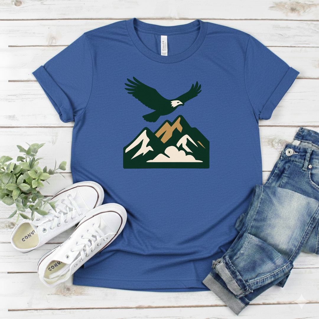 Printify T-Shirt Royal / S Eagle Mountain Graphic T-Shirt Eagle Mountain Graphic T-Shirt