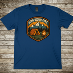 Printify T-Shirt Royal / S Find Your Fire Camping T-Shirt Find Your Fire Camping T-Shirt