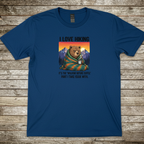 Printify T-Shirt Royal / S I Love Hiking I Love Hiking