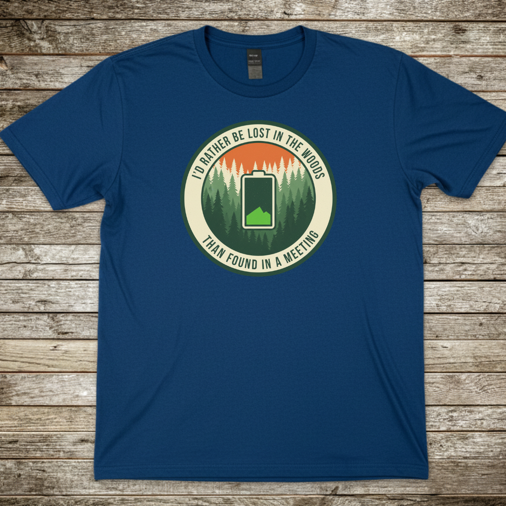 Printify T-Shirt Royal / S I Would Rather Be Lost T-Shirt I Would Rather Be Lost T-Shirt