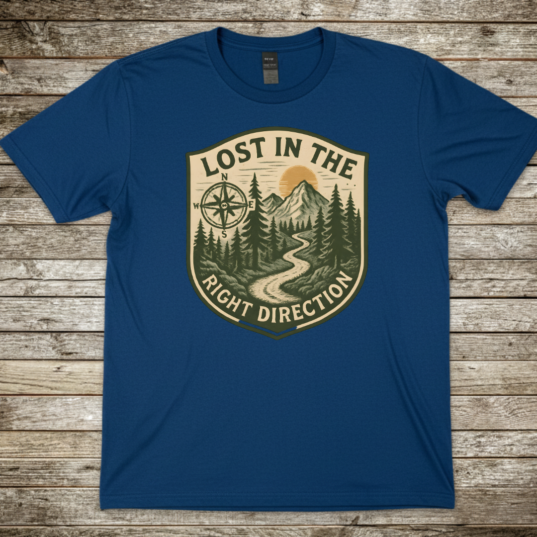 Printify T-Shirt Royal / S Lost in the Right Direction T-Shirt Lost in the Right Direction T-Shirt