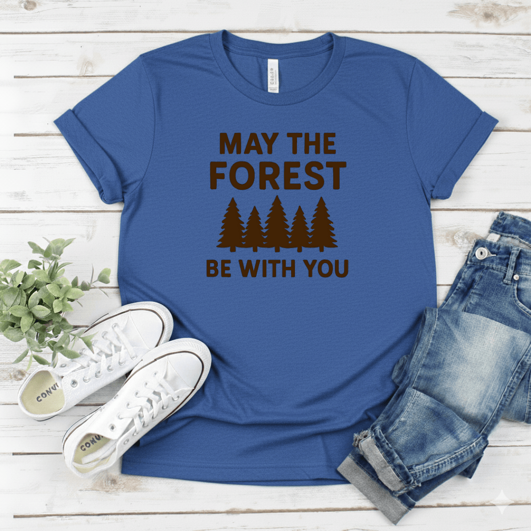 Printify T-Shirt Royal / S May The Forest Be With You T-Shirt May The Forest Be With You T-Shirt