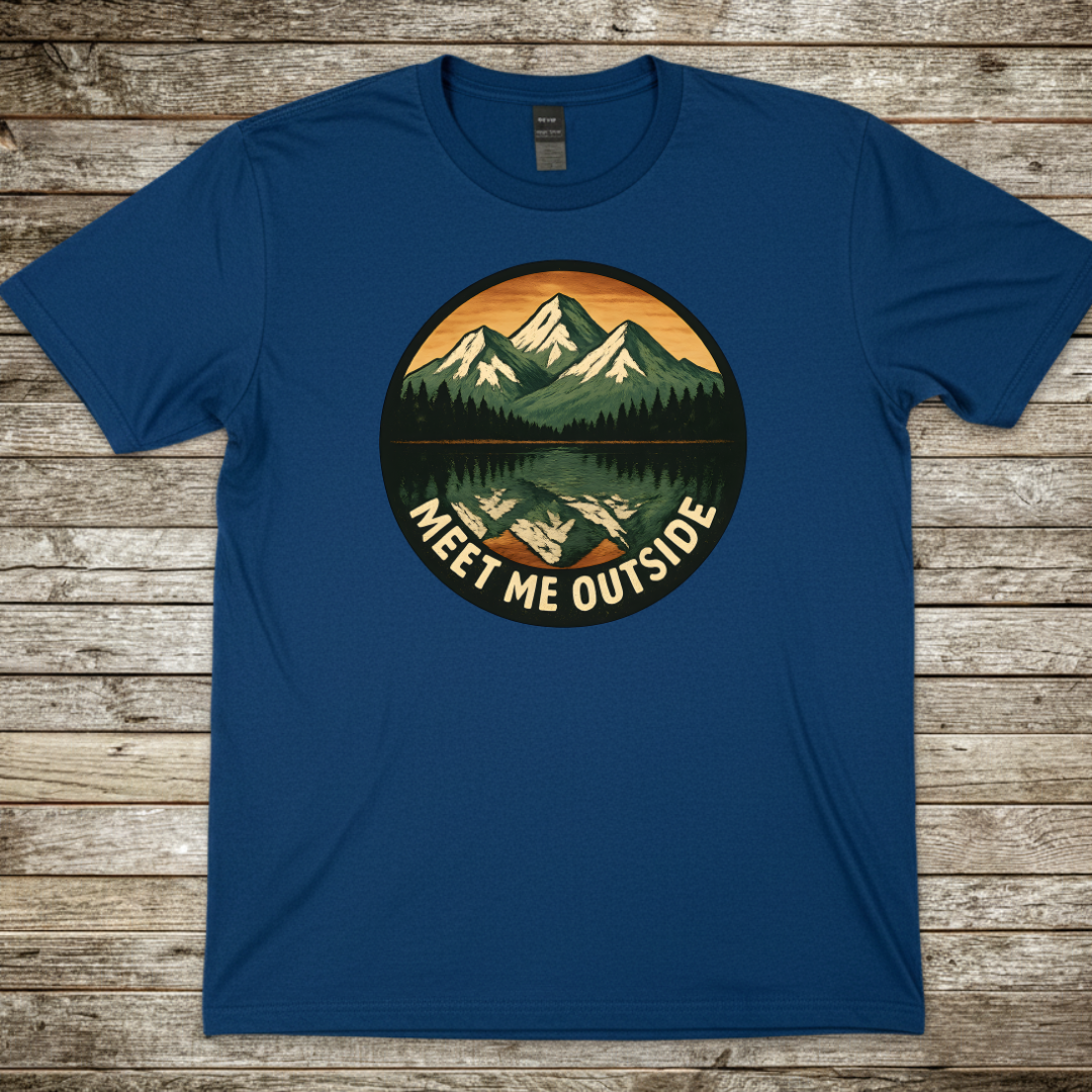 Printify T-Shirt Royal / S Meet Me Outside T-Shirt Meet Me Outside T-Shirt