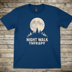 Printify T-Shirt Royal / S Night Walk Therapy T-Shirt Night Walk Therapy T-Shirt