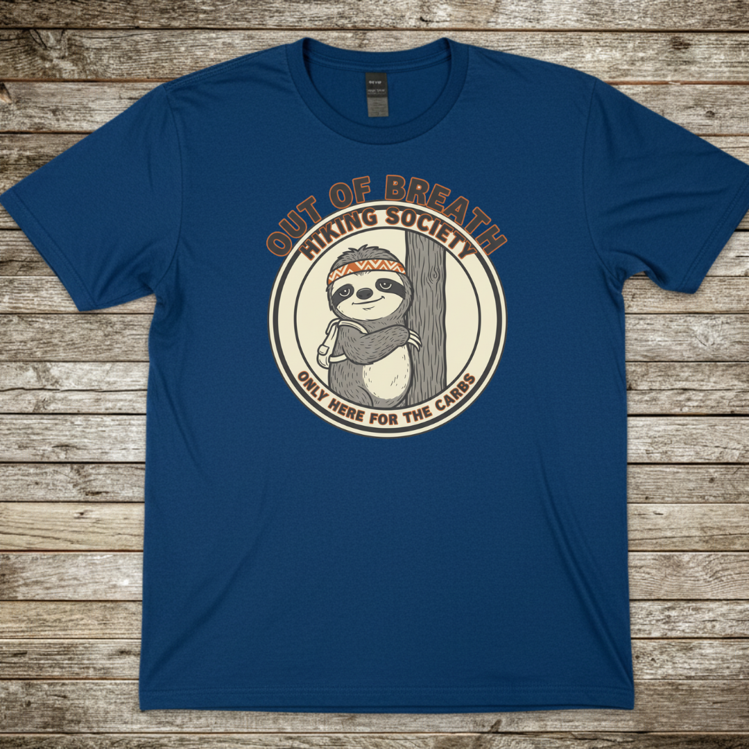 Printify T-Shirt Royal / S Out of Breath T-Shirt Out of Breath T-Shirt