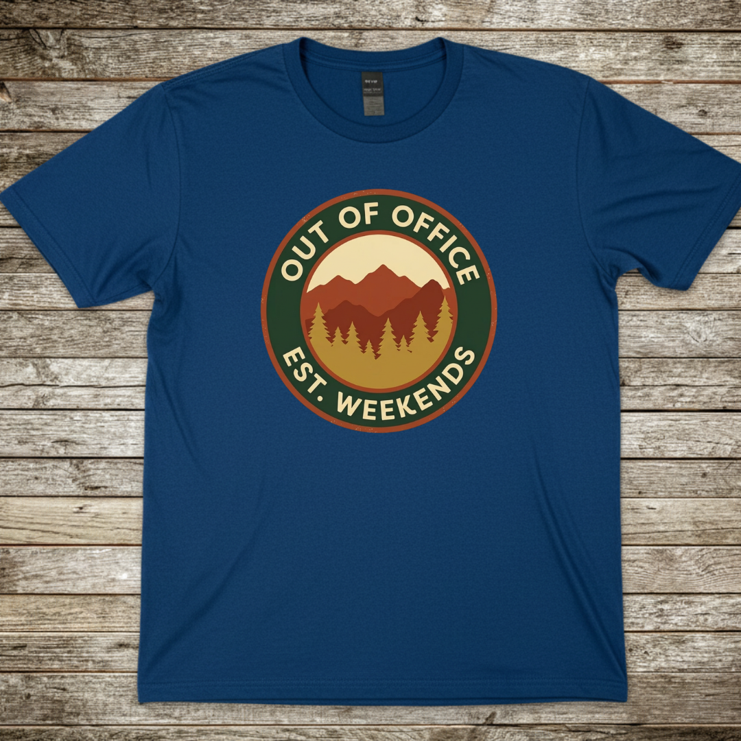 Printify T-Shirt Royal / S Out of Office T--Shirt Out of Office T--Shirt