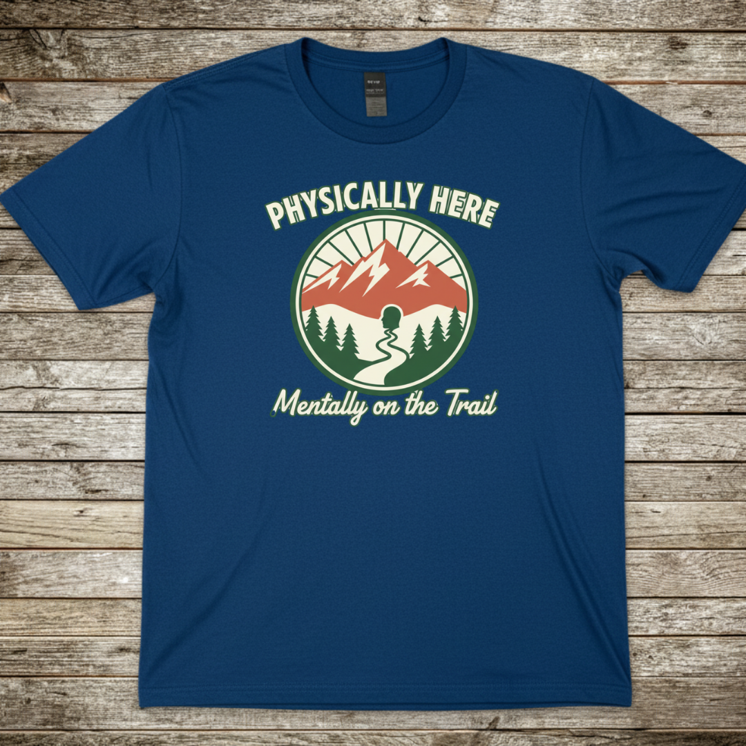 Printify T-Shirt Royal / S Physically Here T-Shirt Physically Here T-Shirt