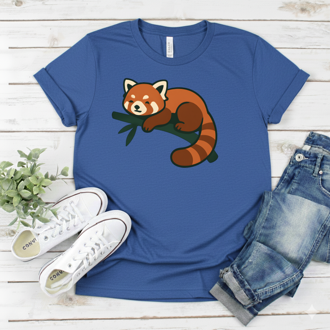 Printify T-Shirt Royal / S Red Panda Cute Graphic Red Panda Cute Graphic