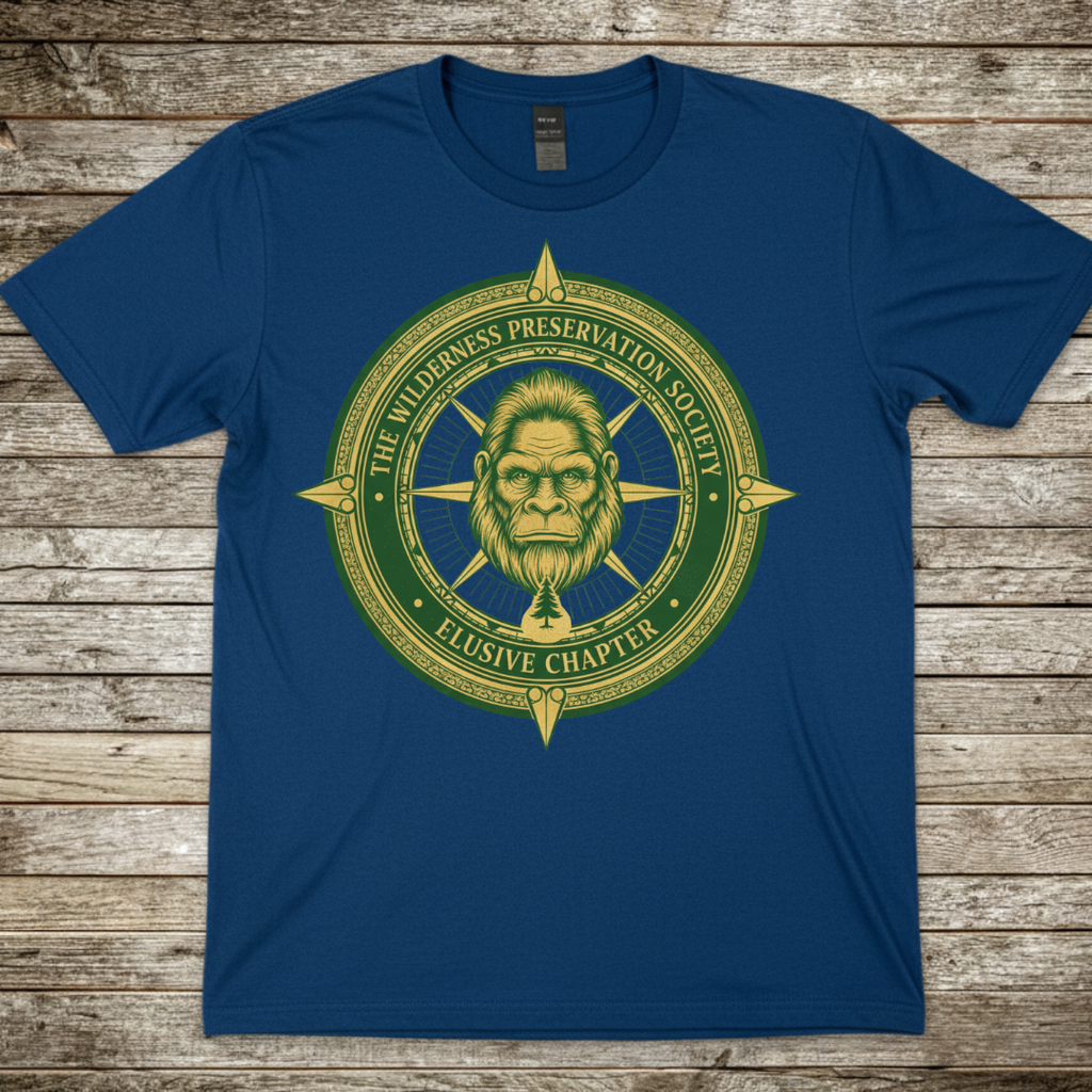 Printify T-Shirt Royal / S Sasquatch Compass Graphic T-Shirt Sasquatch Compass Graphic T-Shirt