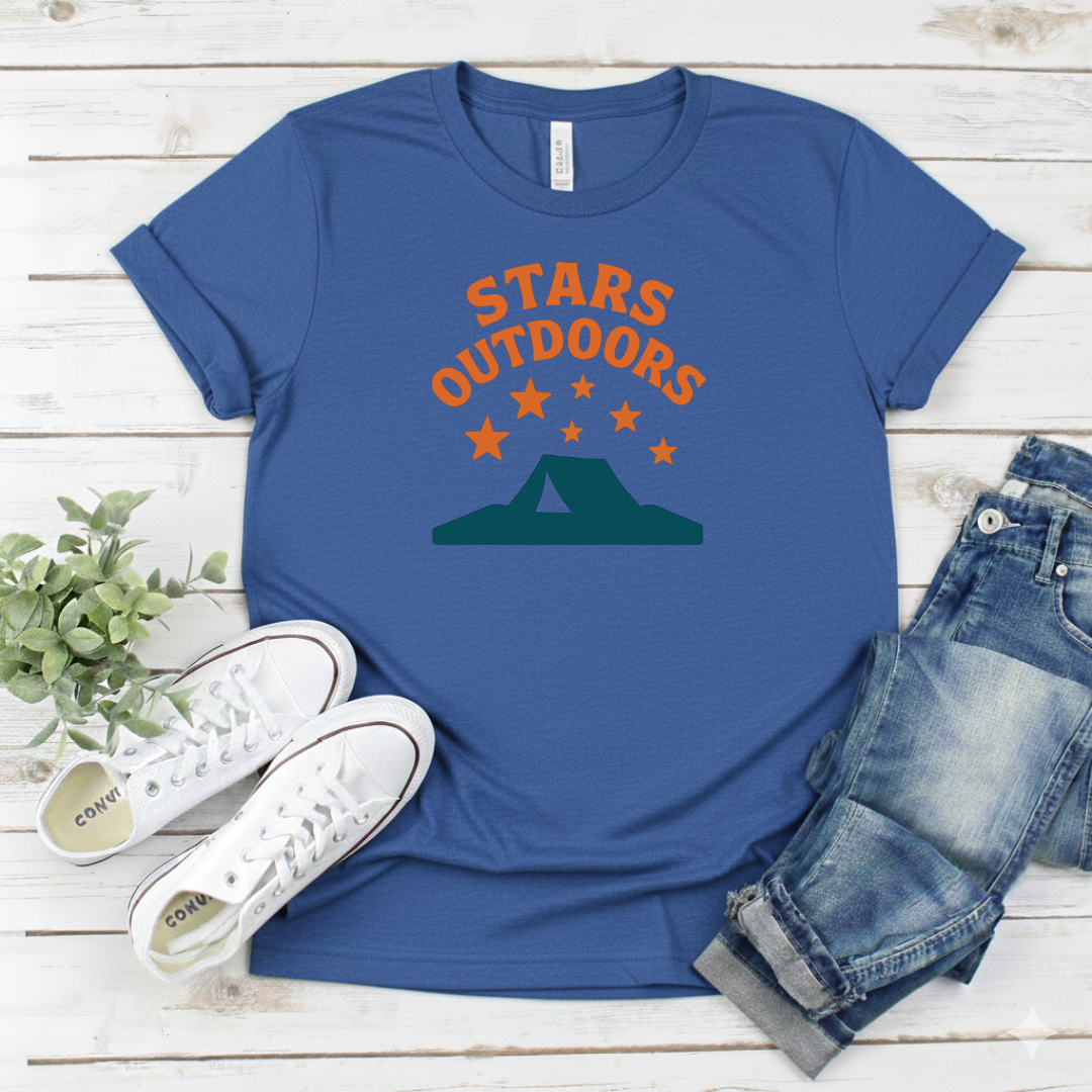 Printify T-Shirt Royal / S "Stars Outdoors" "Stars Outdoors"