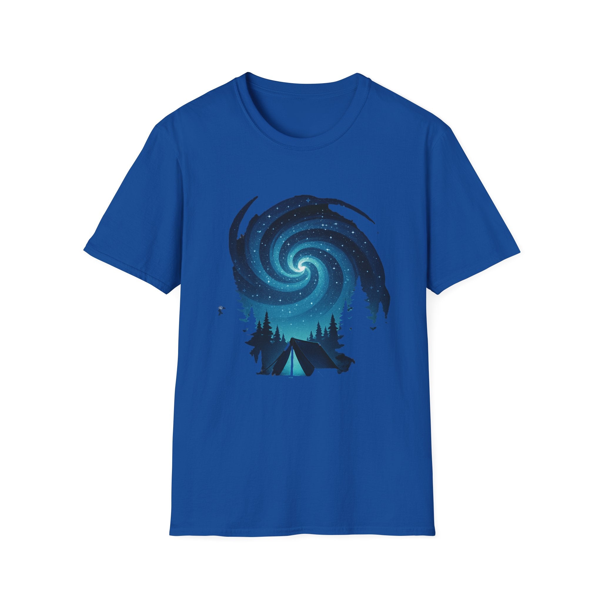 Printify T-Shirt Royal / S Swirling Galaxy Tent Graphic Swirling Galaxy Tent Graphic