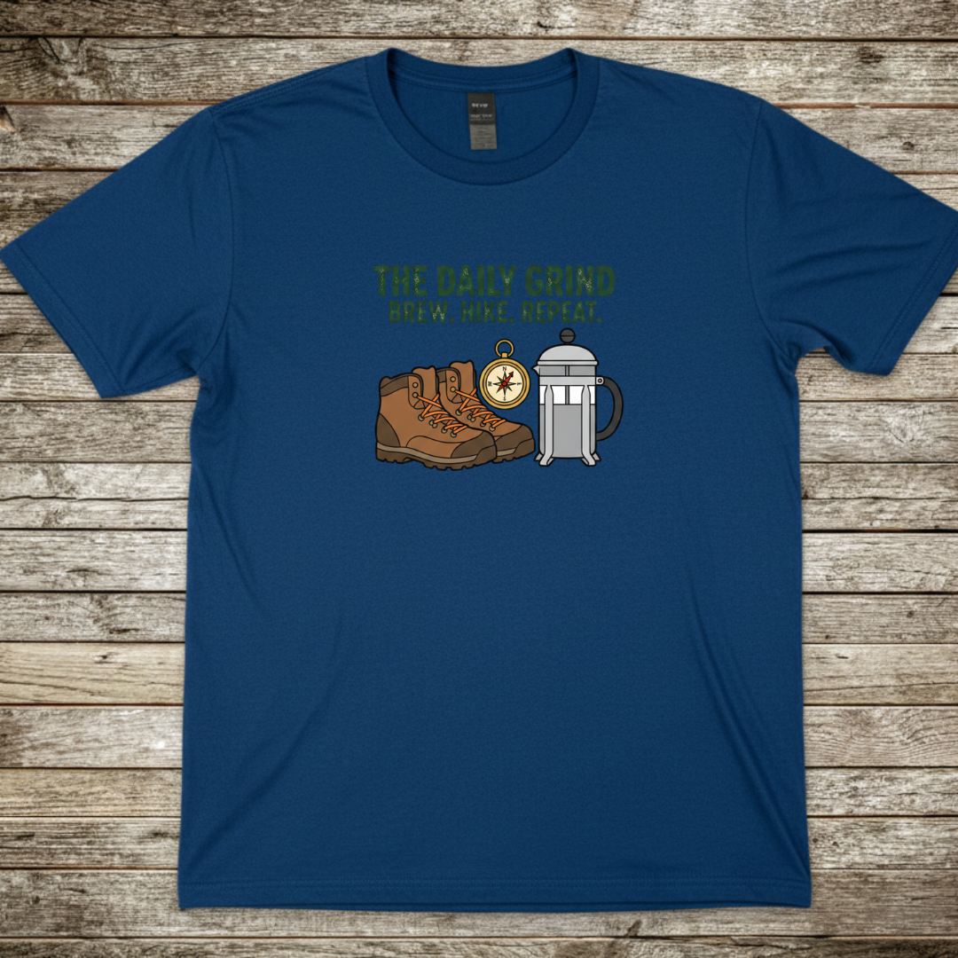 Printify T-Shirt Royal / S The Daily Grind T-Shirt The Daily Grind T-Shirt