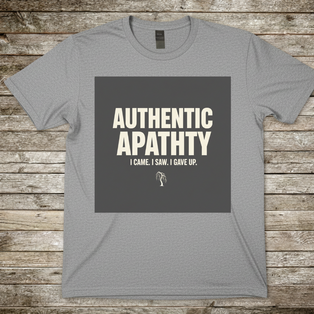 Printify T-Shirt Sport Grey / S Authentic Apathy T-Shirt Authentic Apathy T-Shirt