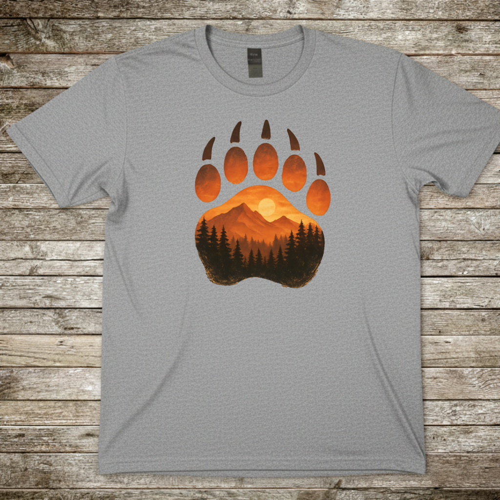 Printify T-Shirt Sport Grey / S Bear Paw Mountain Sunset T-Shirt Bear Paw Mountain Sunset T-Shirt