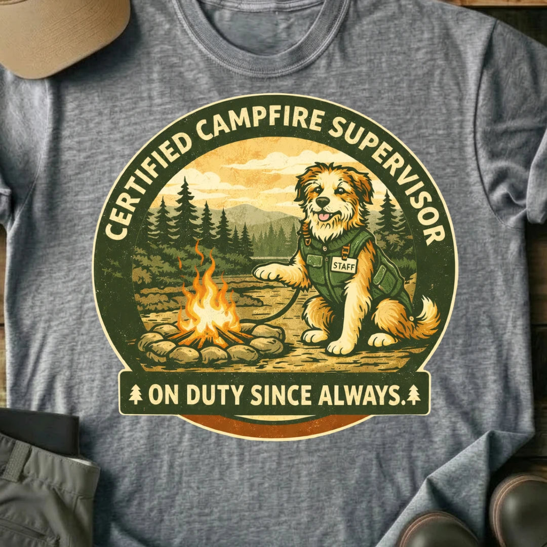 Printify T-Shirt Sport Grey / S Campfire Supervisor T-Shirt Campfire Supervisor T-Shirt